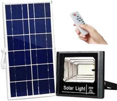 OEM Proiector LED exterior 25W alb rece cu panou solar JD-8825