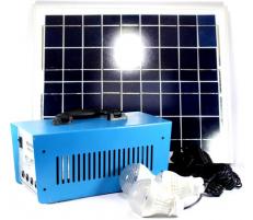 OEM Sistem Iluminare LED cu Incarcare Solara, 3 Becuri si Invertor 220v 100w GD-8018