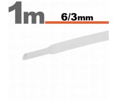 Handy Tub termocontractibil Alb • 6 / 3 mm