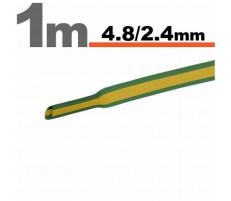 Handy Tub termocontractibil Galben-verde • 4,8 / 2,4 mm