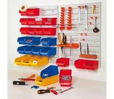 Handy Organizator de perete cu 43 piese,  840 mm x 590 mm x 20 mm