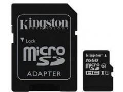Kingston Card de Memorie Kingston Canvas Select microSDXC 16GB + Adaptor SD