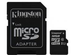 Kingston Card de Memorie Kingston Canvas Select microSDHC 32GB + Adaptor SD