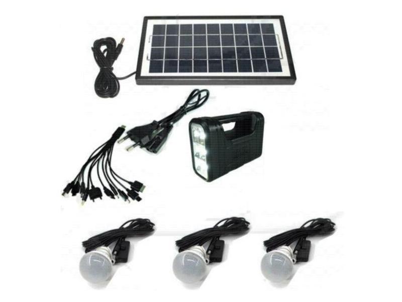 OEM Sistem Iluminare LED cu Incarcare Solara, 3 Becuri LED si Lampa Portabila KILLO