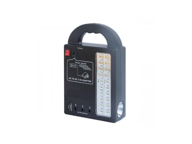 OEM Sistem Iluminare LED cu Incarcare Solara, 3 Becuri LED si Lampa Portabila GD-999