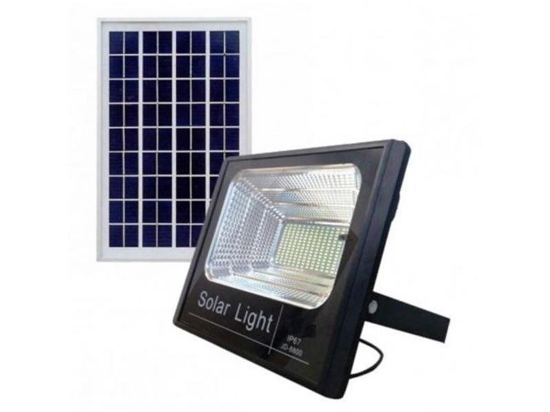 OEM Proiector LED exterior 10W alb rece cu panou solar JD-8810