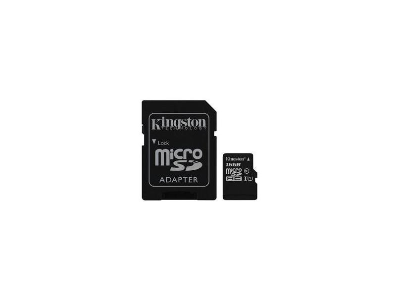 Kingston Card de Memorie Kingston Canvas Select microSDXC 16GB + Adaptor SD