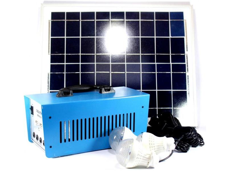 OEM Sistem Iluminare LED cu Incarcare Solara, 3 Becuri si Invertor 220v 100w GD-8018