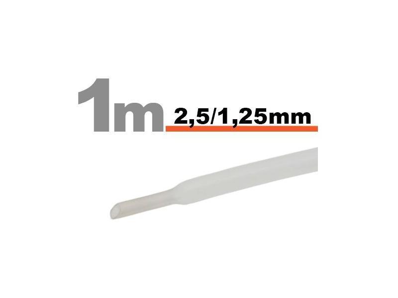 Handy Tub termocontractibil Transparent • 2,5 / 1,25mm