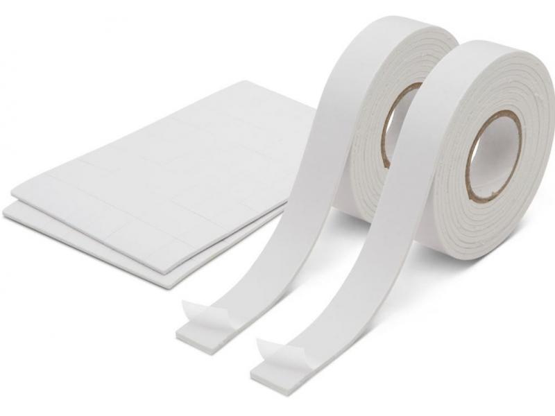 Handy Set bandă/etichete dublu-adezive, spumate 18 mm/2,6m