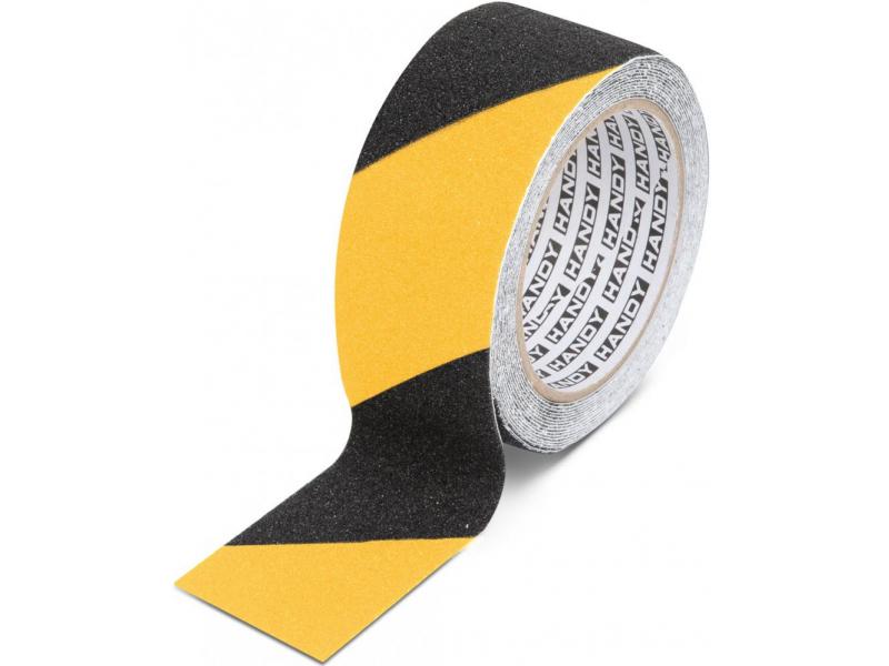 Handy Banda adeziva, antiglisanta - 5m x 50 mm - galben / negru