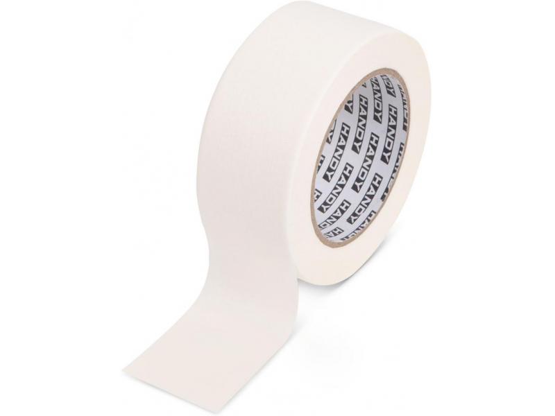 Handy Banda de mascare - cu adeziv pe baza de apa - 50 m x 48 mm - alb