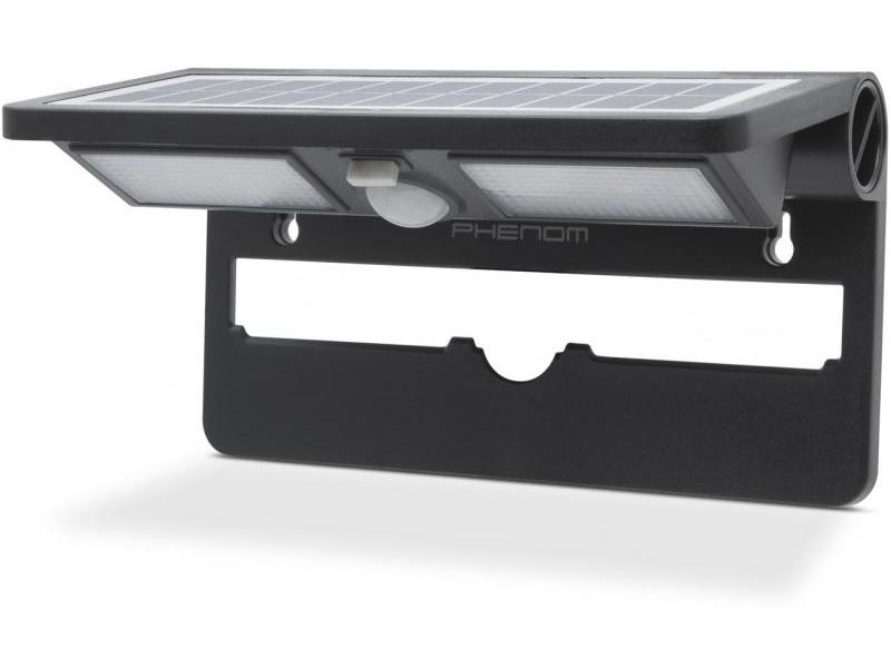 Phenom Reflector solar cu LED, cu senzor de mişcare şi de lumină - NEGRU