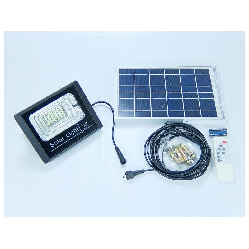 OEM Proiector LED exterior 10W alb rece cu panou solar JD-8810