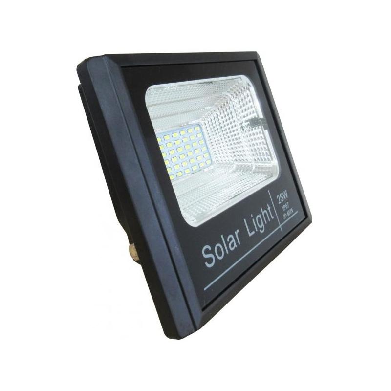 OEM Proiector LED exterior 25W alb rece cu panou solar JD-8825