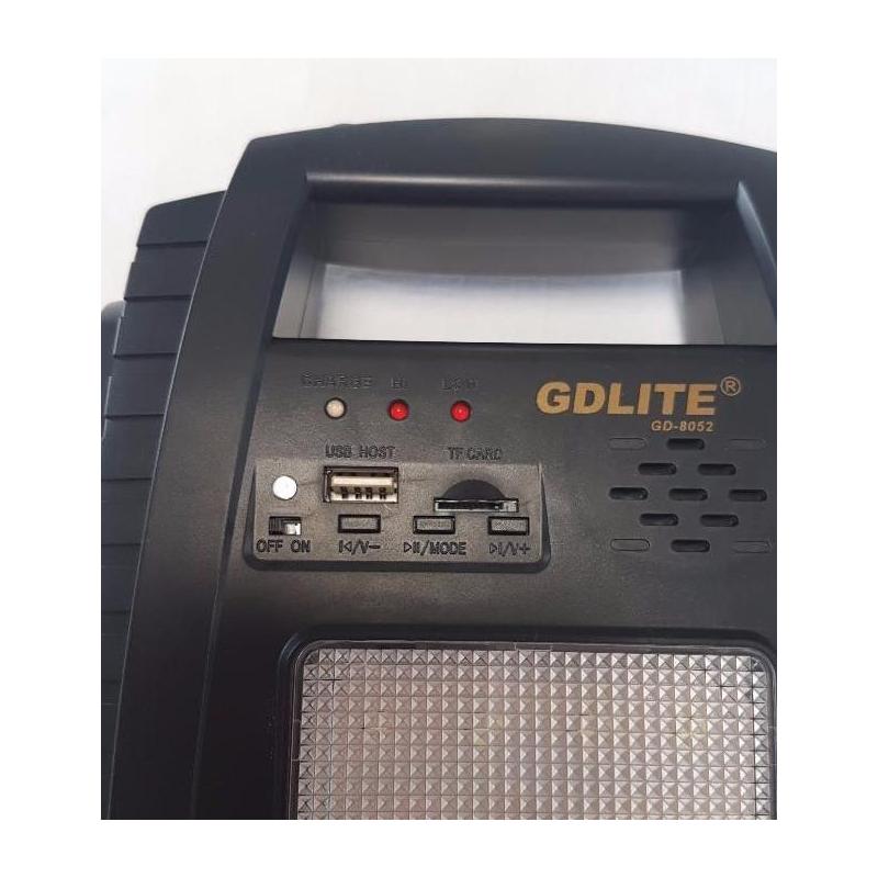 OEM Sistem Iluminare LED cu Incarcare Solara, 2 Becuri LED si Lampa Portabila cu FM si MP3 player GD-8052