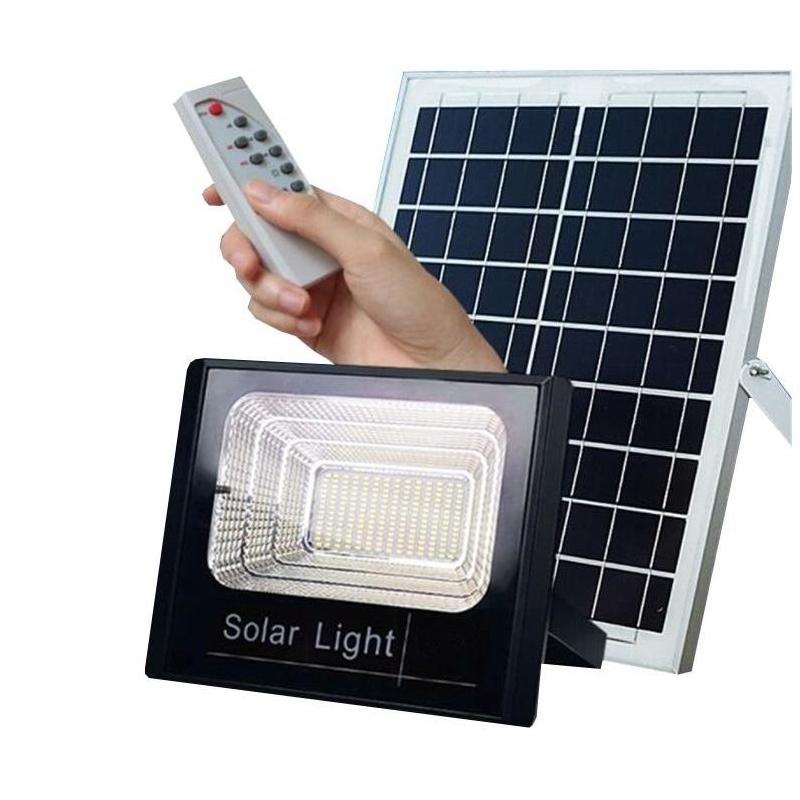 OEM Proiector LED exterior 40W alb rece cu panou solar JD-8840