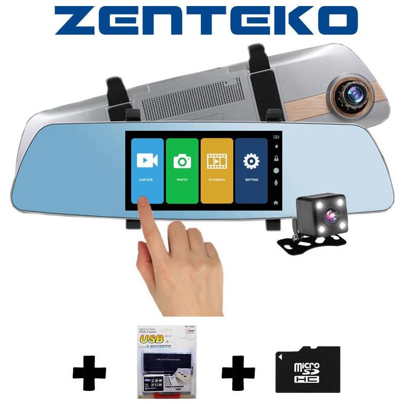 Zenteko Camera Auto Oglinda Offroad Zenteko Full HD cu touchscreen SM 502CM