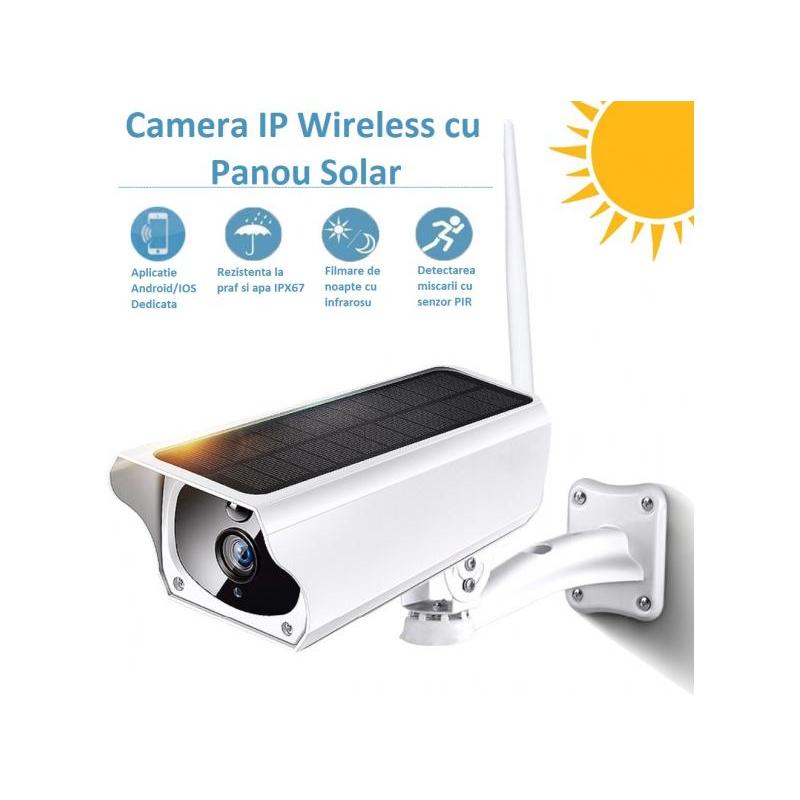 Zenteko Camera IP Wireless de Exterior Zenteko Full HD cu Panou Solar SM20