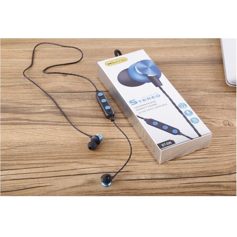 OEM Casti Bluetooth Sport Albastru BT-006