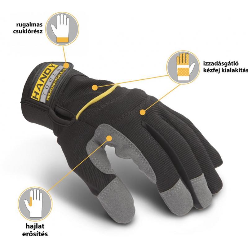Handy Manusi de protectie cu fixare prin scai marime XL