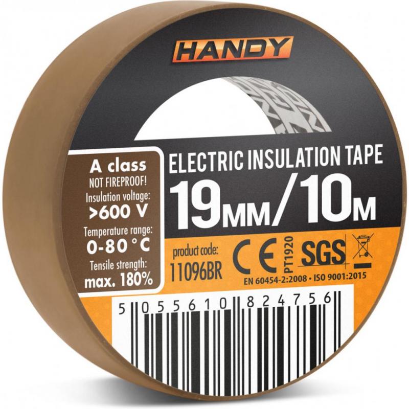 Handy Banda izolatoare- 19 mm x 10 m - Maro
