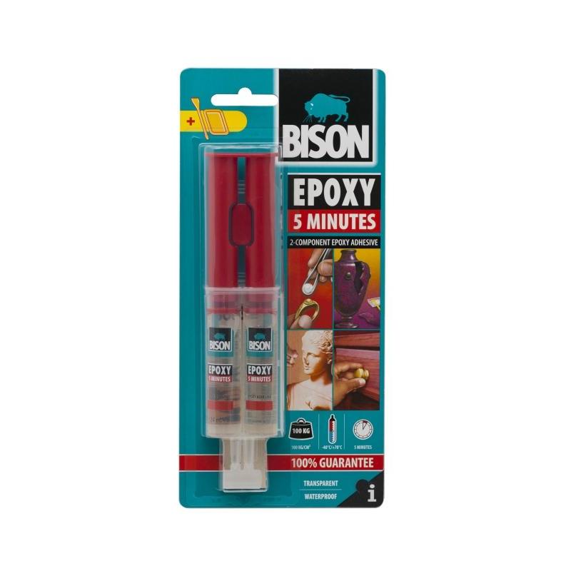 BISON Adeziv epoxid de 5 min. din doua componente
24ml