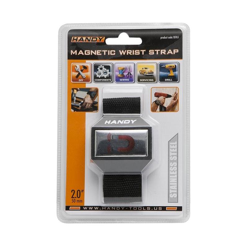 Handy Suport magnetic pt. piese metalice mici, fixat pe incheietura mainii, 50x25mm