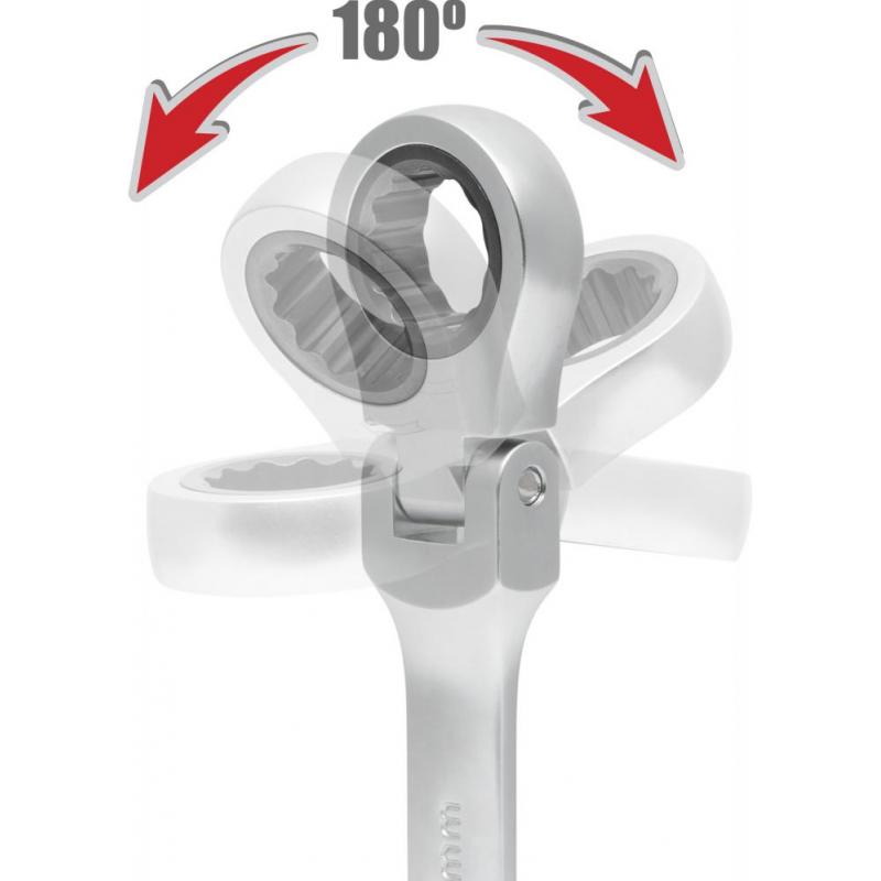 Handy Cheie fixa cu clichet si cap rabatabil 14 mm