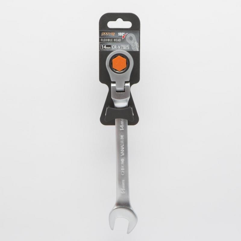 Handy Cheie fixa cu clichet si cap rabatabil 14 mm