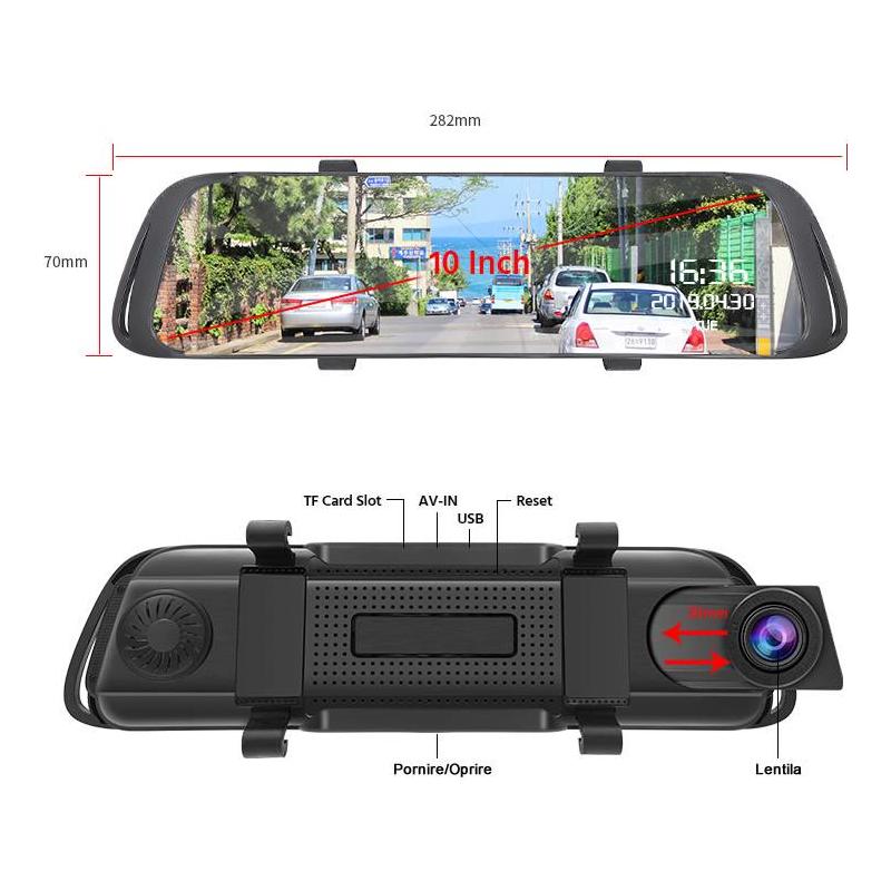 Zenteko Camera Auto Oglinda Offroad Zenteko Full HD cu touchscreen SM1041CM