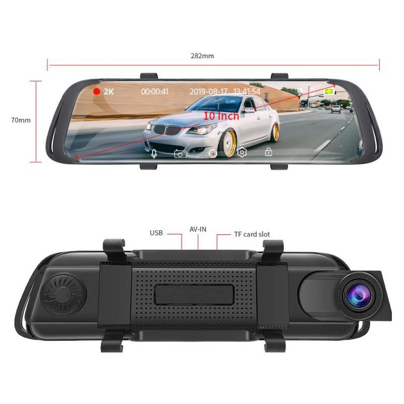Zenteko Camera Auto Oglinda Offroad Zenteko 2K + Full HD cu touchscreen SM1042CM