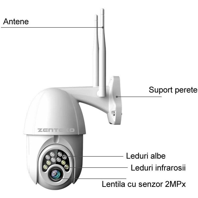 Zenteko Camera IP Wireless FullHD de Exterior Zenteko SM-KBX3