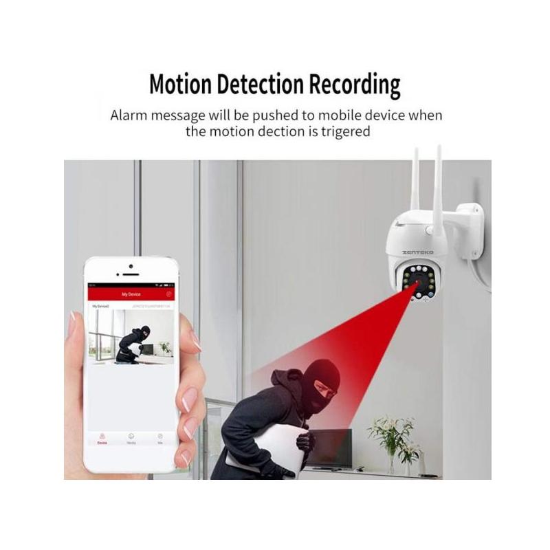 Zenteko Camera IP Wireless FullHD de Exterior ZENTEKO SM-KBA1